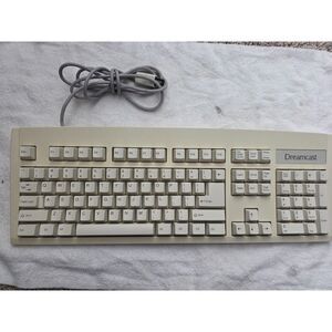 Sega Dreamcast HTK-7620 Keyboard - Cleaned and Tested